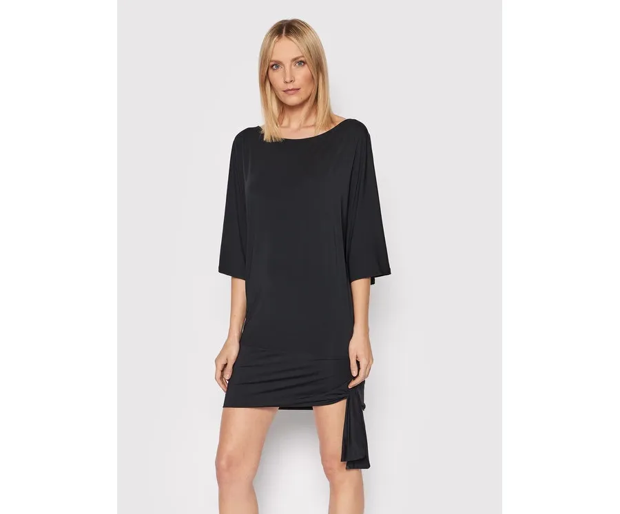 obrazek 1 MICHAEL Michael Kors Sukienka plażowa MM7M749 Czarny Relaxed Fit