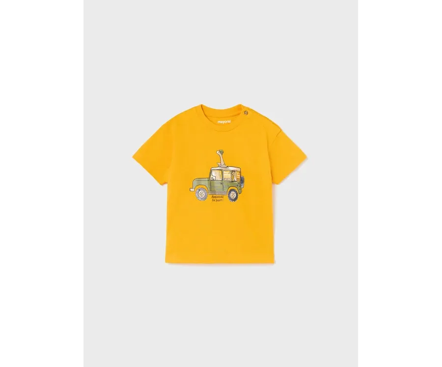 obrazek 1 Mayoral T-Shirt 1029 Beżowy Regular Fit