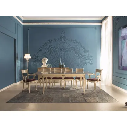 Zdjęcie Włoski fotel tapicerowany w stylu klasycznym - Stella del Mobile