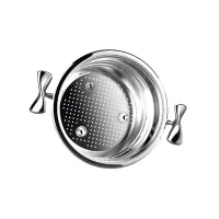 Zdjęcie Luksusowe naczynie (ze stali nierdzewnej 18/10) do gotowania na parze - Officine Prandelli