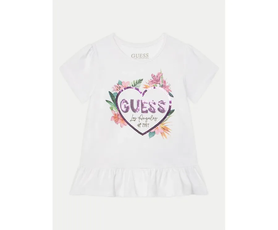 obrazek 1 Guess T-Shirt K5GI10 K6YW4 Biały Regular Fit