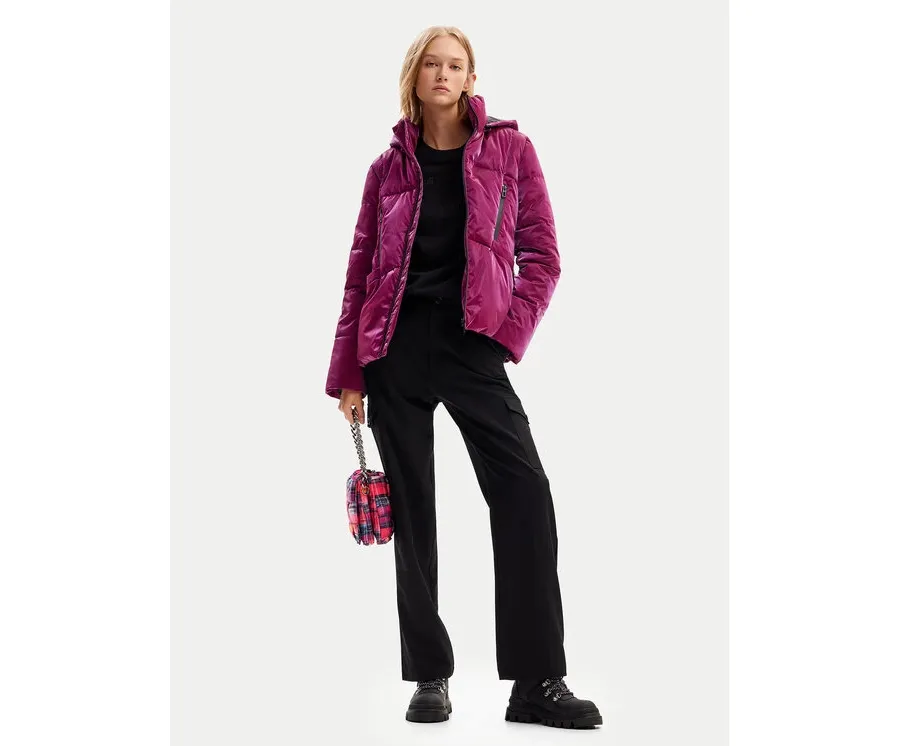 obrazek 1 Desigual Kurtka zimowa Flam 24WWEWBP Różowy Regular Fit