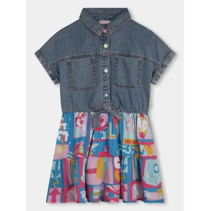 Zdjęcie Billieblush Sukienka jeansowa U20181 Kolorowy Regular Fit