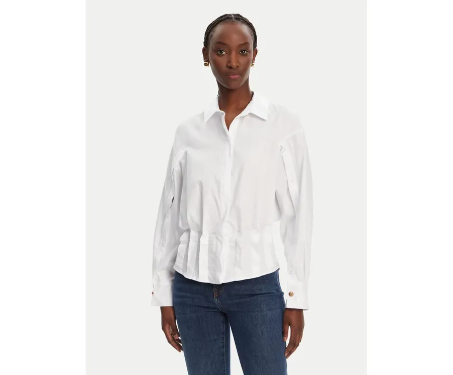 obrazek 1 Elisabetta Franchi Koszula CA09852E2 100 Biały Regular Fit