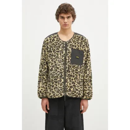 Zdjęcie Stan Ray kurtka Fleece Cardigan męska kolor zielony przejściowa AW2406870