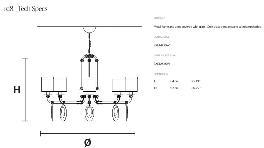 obrazek 2 Elitarny żyrandol od włoskiego producenta