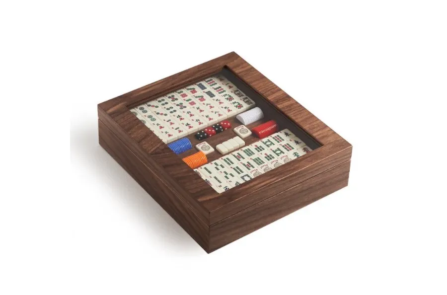 obrazek 1 Mahjong w pudełku z orzecha - Agresti