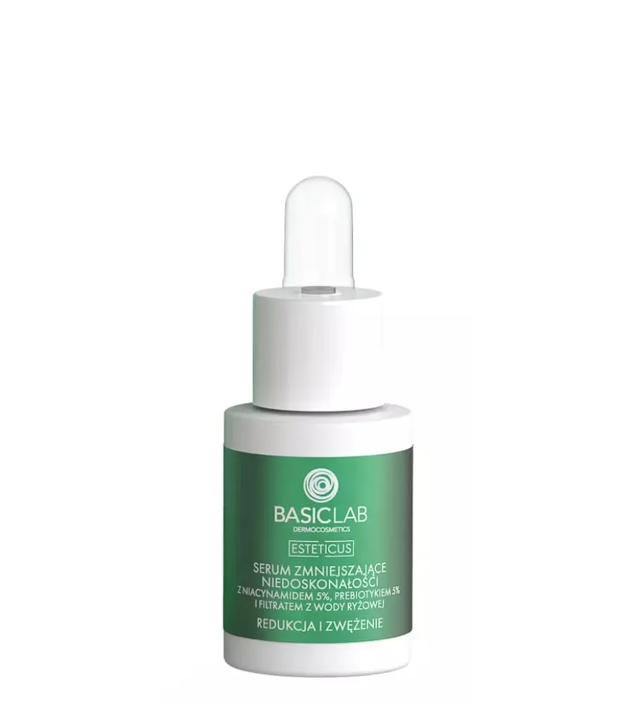 obrazek 1 BasicLab Esteticus Serum zmniejszające niedoskonałości z niacynamidem 5% 15 ml 15 ml Basiclab Dermocosmetics