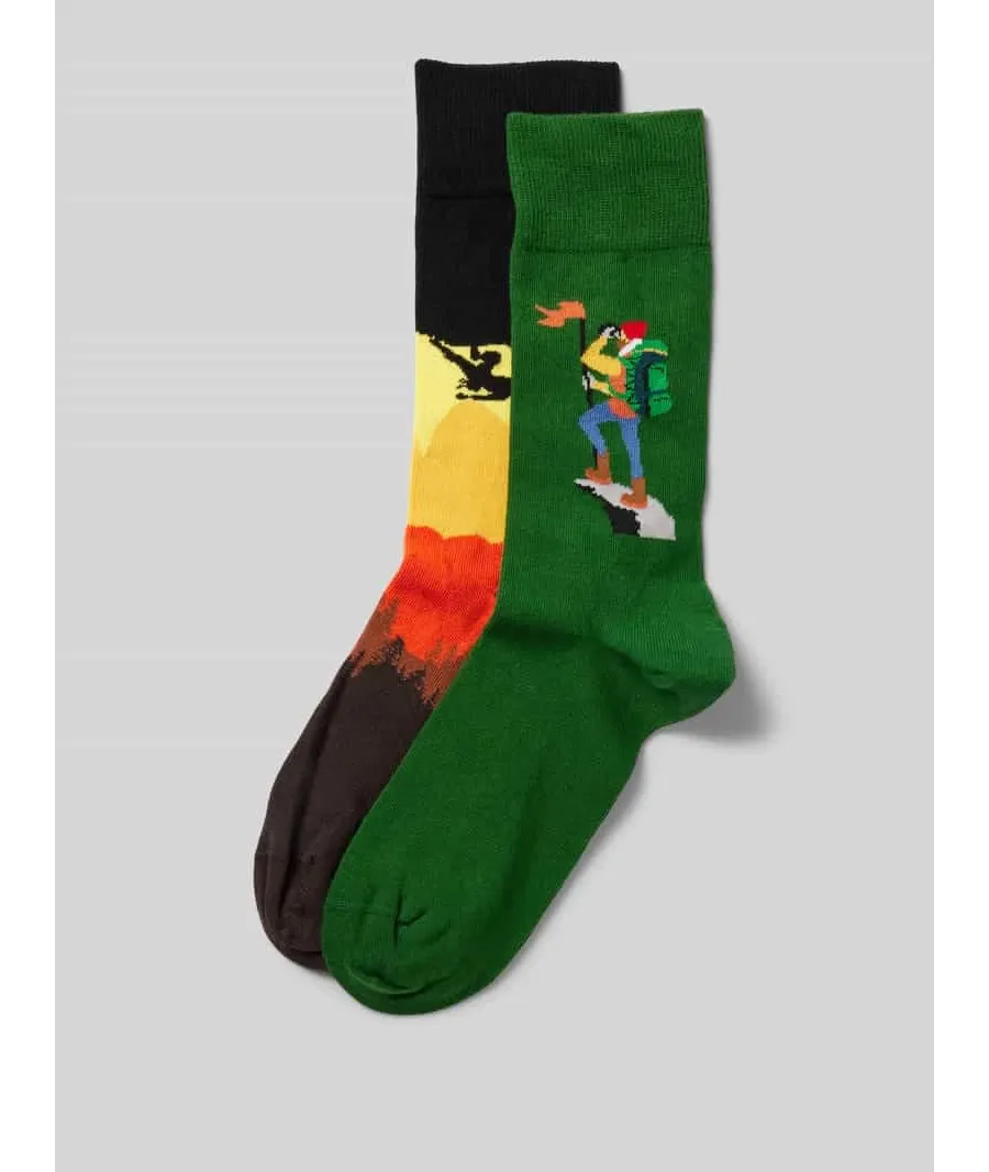 obrazek 1 Skarpety z wyhaftowanym motywem w zestawie 2 szt.