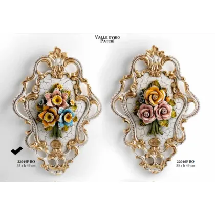 Picture Openwork painting with flowers - Valle d'oro Patchi