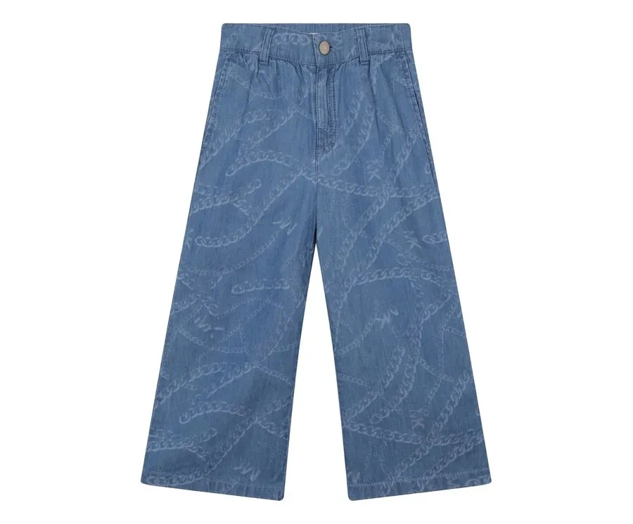 obrazek 1 MICHAEL KORS KIDS Spodnie materiałowe R14145 S Niebieski Loose Fit
