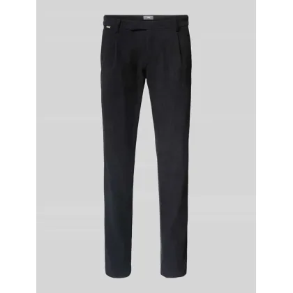 Zdjęcie Spodnie materiałowe z efektem prążkowania model ‘SALTO’