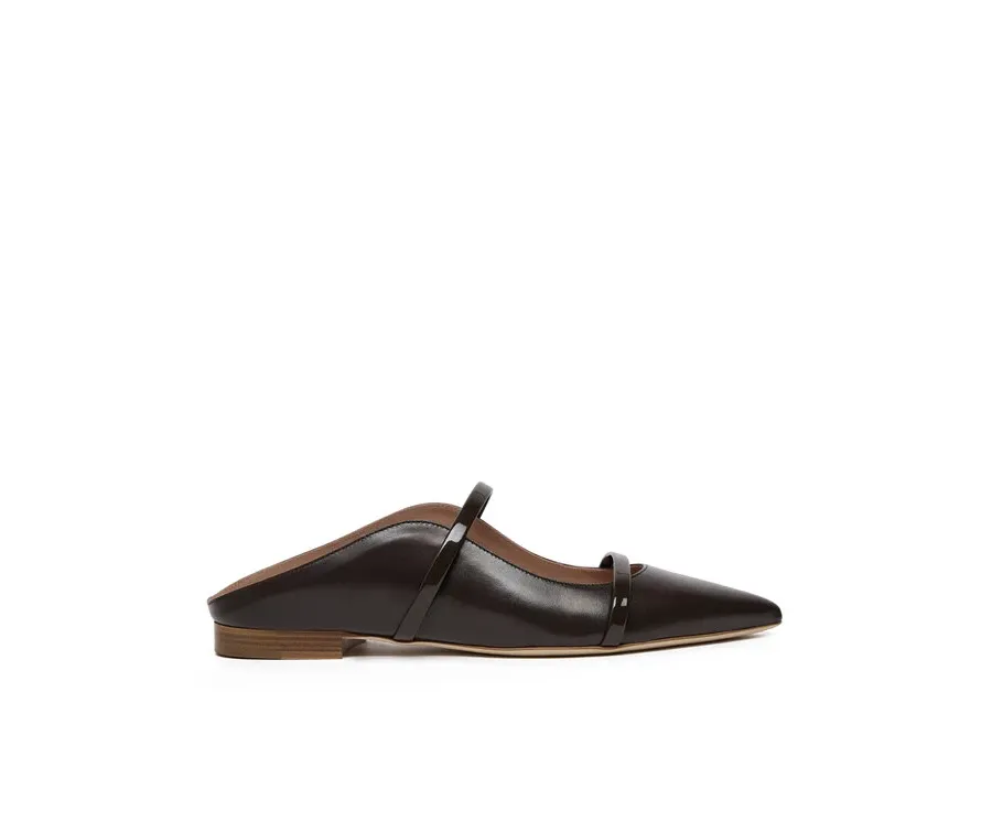 obrazek 1 MALONE SOULIERS Klapki Maureen Flat 330 Brązowy