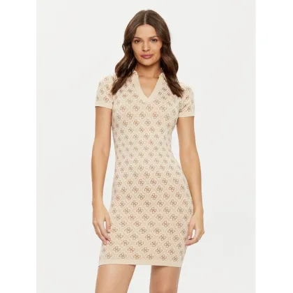 Zdjęcie Guess Sukienka dzianinowa V5RK02 Z3LF0 Beżowy