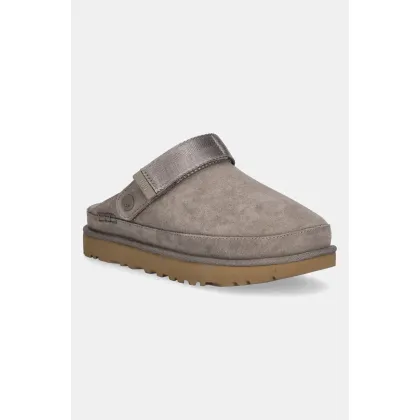 Zdjęcie UGG klapki zamszowe Goldenstar Clog damskie kolor brązowy 1138252.SKP