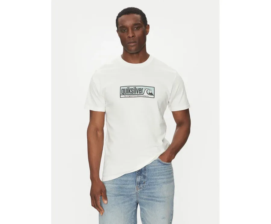obrazek 1 Quiksilver T-Shirt EQYZT08040 Biały Regular Fit