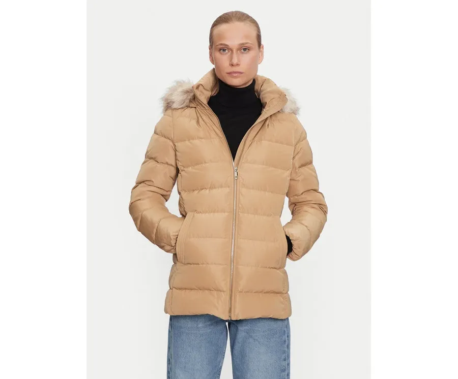 obrazek 1 Tommy Hilfiger Kurtka puchowa WW0WW43600 Beżowy Regular Fit
