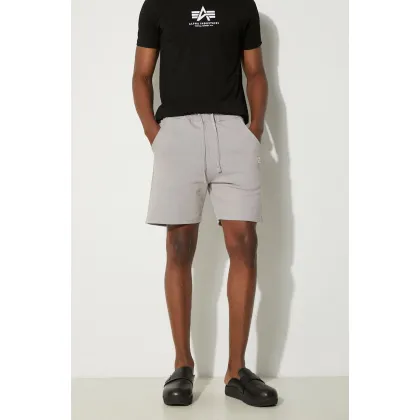 Zdjęcie Alpha Industries szorty bawełniane kolor szary 106365.643-SZARY