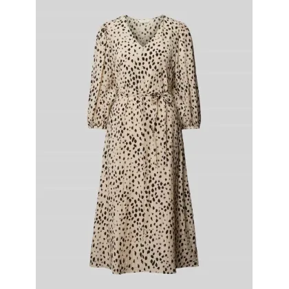 Zdjęcie Sukienka o długości do kolan z wiązanym paskiem model ‘Angelina’