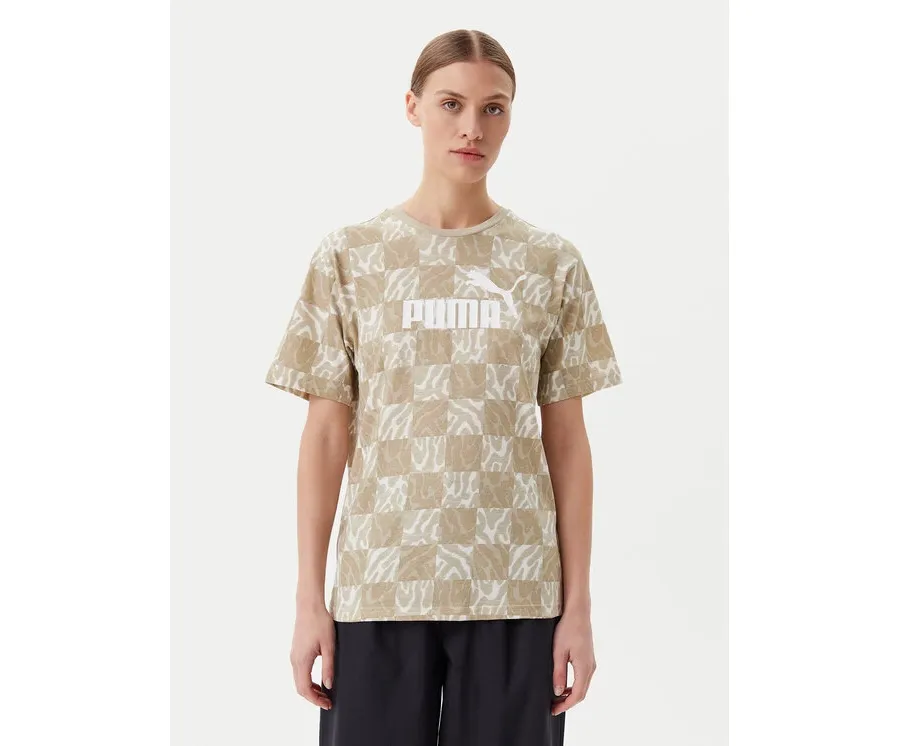 obrazek 1 Puma T-Shirt Ess Graphic 685070 Beżowy Loose Fit