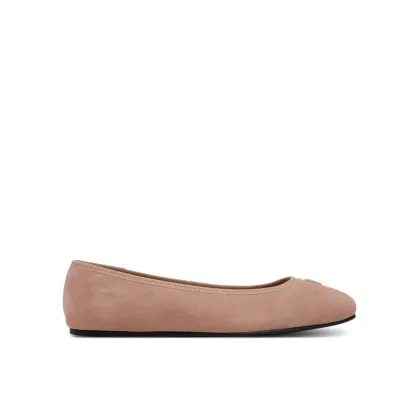 Zdjęcie Tommy Hilfiger Baleriny Th Hardware Suede Ballerina FW0FW08655 Beżowy