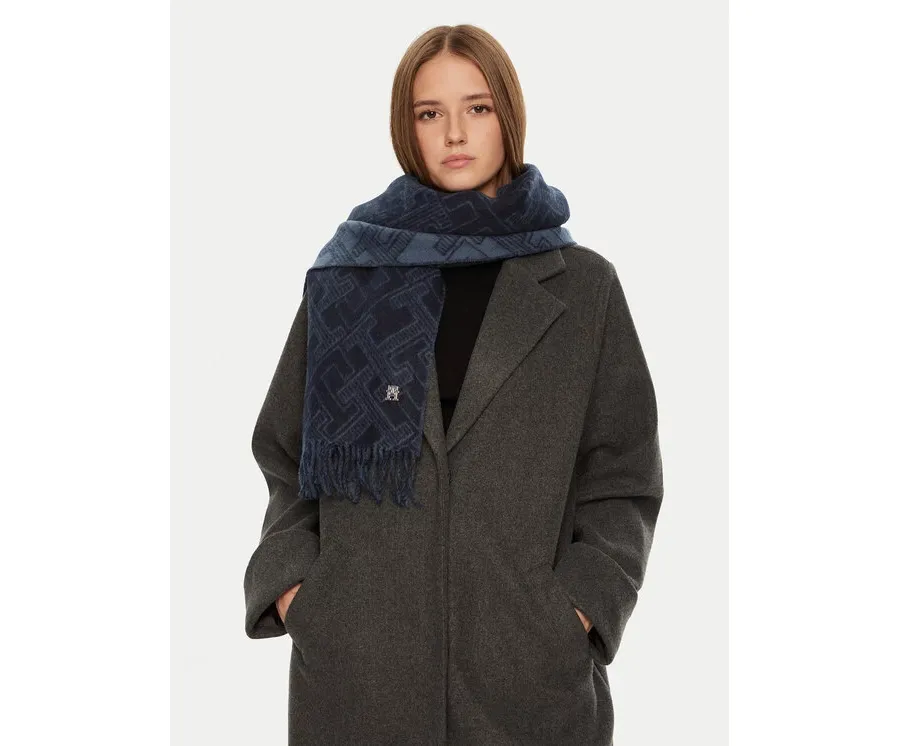 obrazek 1 Tommy Hilfiger Szalik AW0AW16650 Granatowy