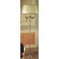 Picture Empire floor lamp with two lights and two Murano glass shades – Il Paralume Marina