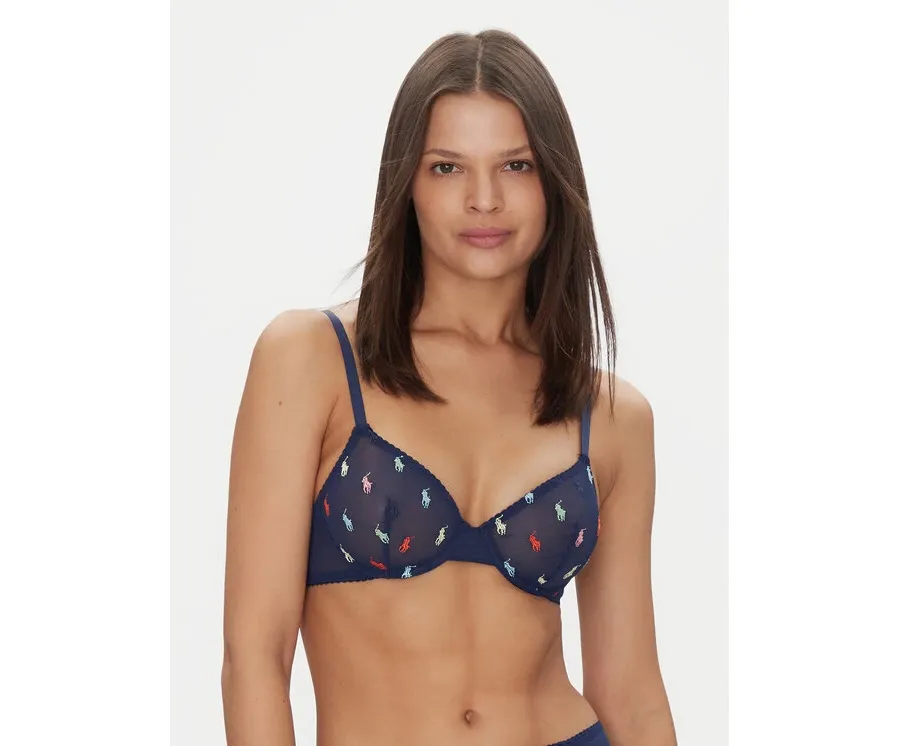 obrazek 1 Polo Ralph Lauren Biustonosz z fiszbiną 4P0210 Granatowy