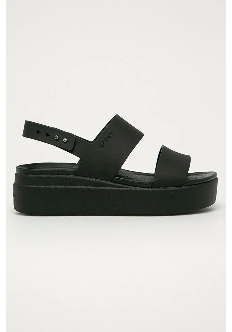 obrazek 1 Crocs sandały Brooklyn Low Wedge damskie kolor czarny 206453