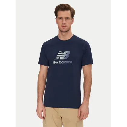 Zdjęcie New Balance T-Shirt MT51503 Niebieski Regular Fit