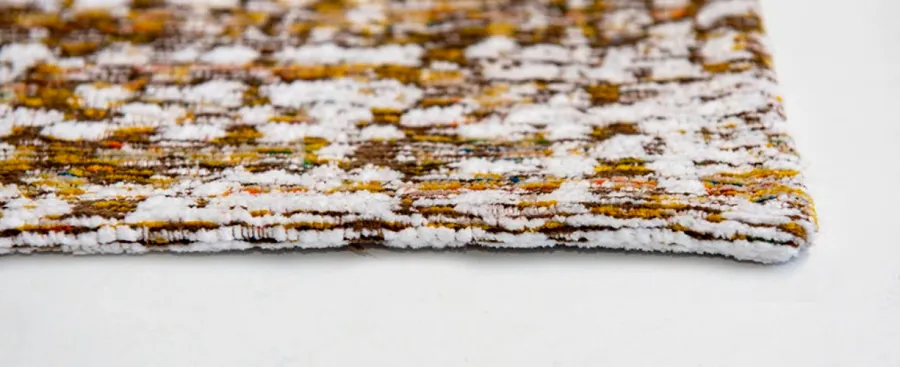 picture 5 Elegant brown-yellow checkered carpet - CITRINE LOAD 8892
