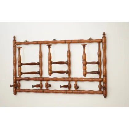 Zdjęcie Stylowy francuski wieszak na płaszcz i czapkę - antyk