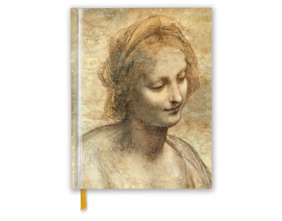 obrazek 1 Elegancki szkicownik (Leonardo da Vinci: Szczegół Głowy Dziewicy) - Flame Tree Publishing