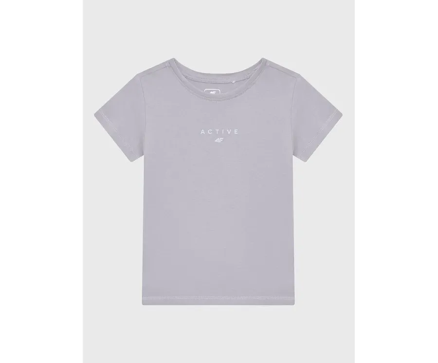obrazek 1 4F T-Shirt HJZ22-JTSD002 Szary Regular Fit