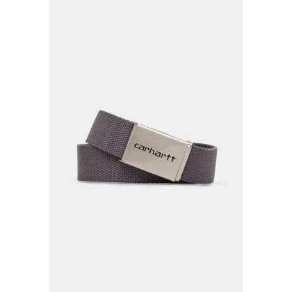 Zdjęcie Carhartt WIP pasek Clip Belt Chrome kolor szary I019176.2LQXX