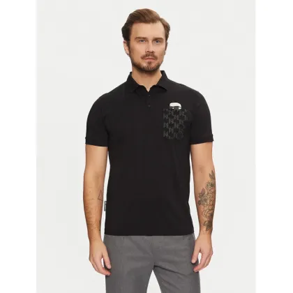 Zdjęcie KARL LAGERFELD Polo 745091 551251 Czarny Regular Fit