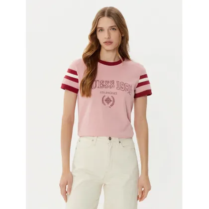 Zdjęcie Guess T-Shirt V5RI00 KA260 Różowy Regular Fit