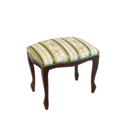 Zdjęcie Stylowy włoski tapicerowany podnóżek Angela
