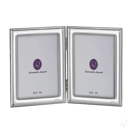 Zdjęcie Wyjątkowa podwójna ramka na zdjęcia 13×18 cm ze srebra - Zaramella Argenti