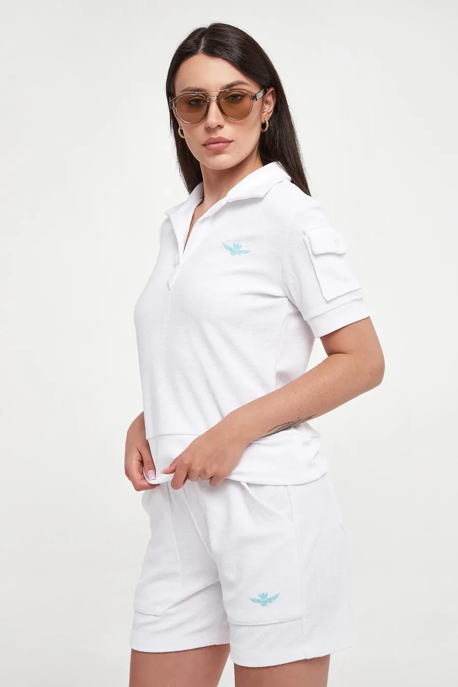 obrazek 1 Polo damskie frotte AERONAUTICA MILITARE Aeronautica Militare