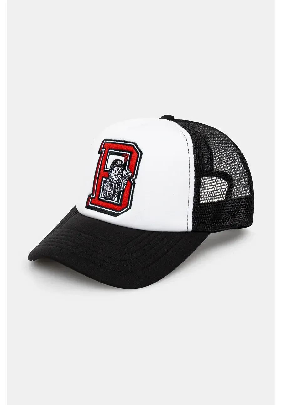 obrazek 1 Billionaire Boys Club czapka z daszkiem College Trucker Cap kolor czarny z aplikacją B24360