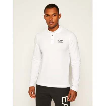 Zdjęcie EA7 Emporio Armani Polo 8NPF05 PJM5Z 1100 Biały Regular Fit