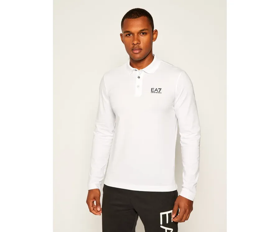 obrazek 1 EA7 Emporio Armani Polo 8NPF05 PJM5Z 1100 Biały Regular Fit