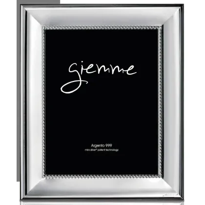 Picture Stylish silver photo frame 20x25 cm with fine decoration