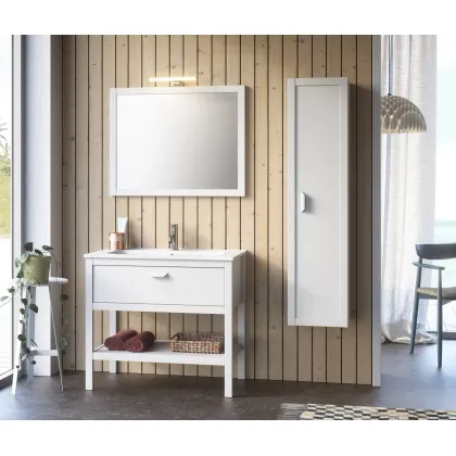 Zdjęcie Minimalistyczny zestaw do małej łazienki - Proteo Arredo Bagno