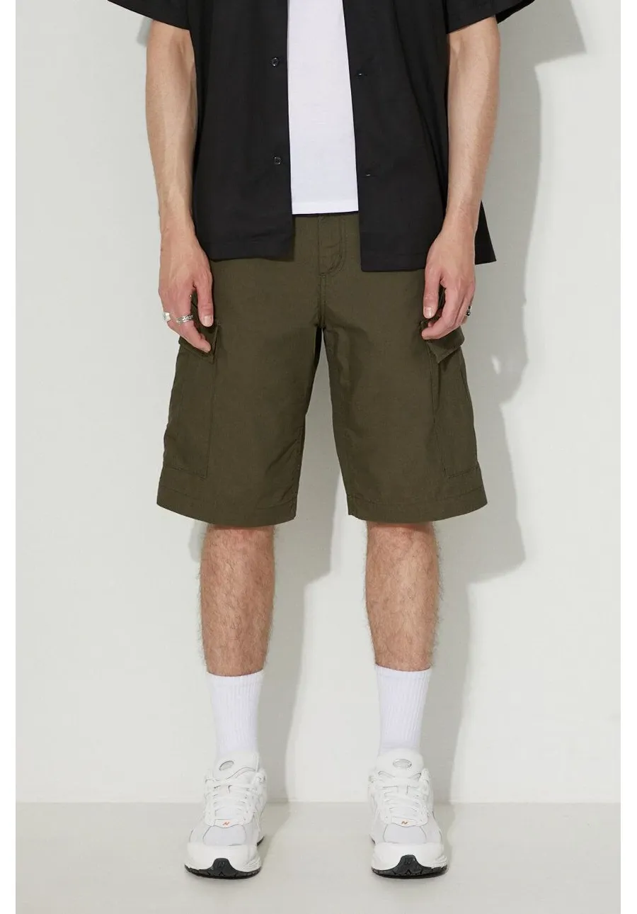 obrazek 1 Carhartt WIP szorty bawełniane Regular Cargo Short kolor zielony I028246-CYPRESS