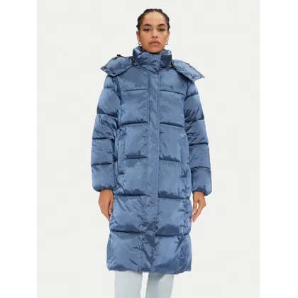 Zdjęcie Calvin Klein Jeans Kurtka zimowa Shiny Monologo J20J224617 Niebieski Regular Fit