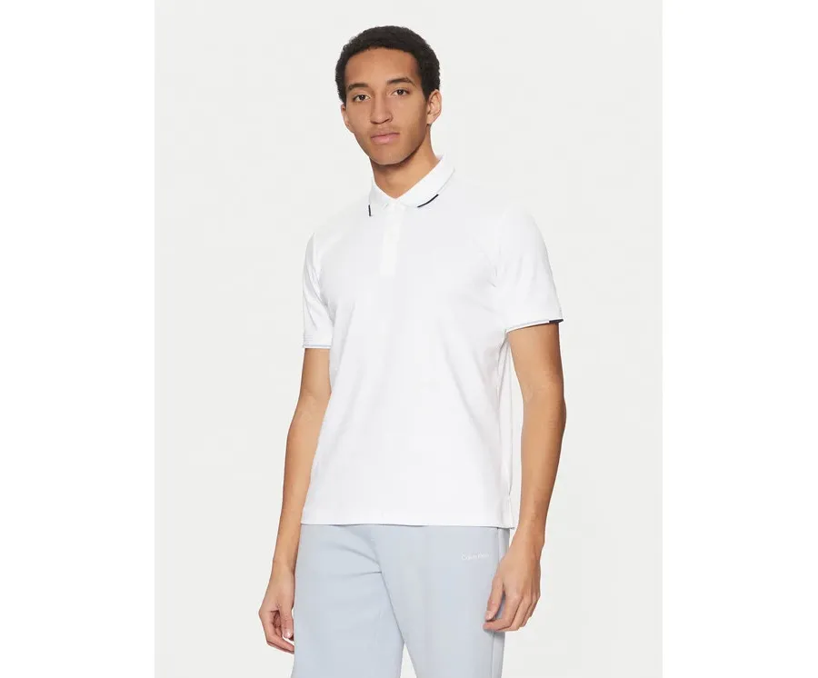 obrazek 1 Calvin Klein Polo K10K114130 Biały Regular Fit