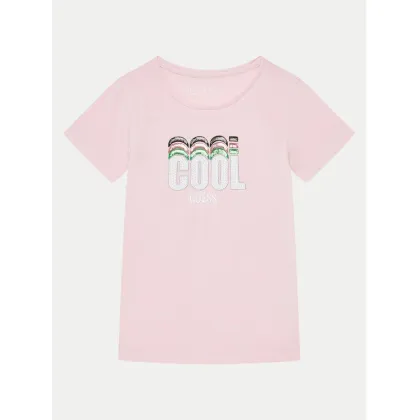 Zdjęcie Guess T-Shirt K5RI17 K6YW4 Różowy Regular Fit