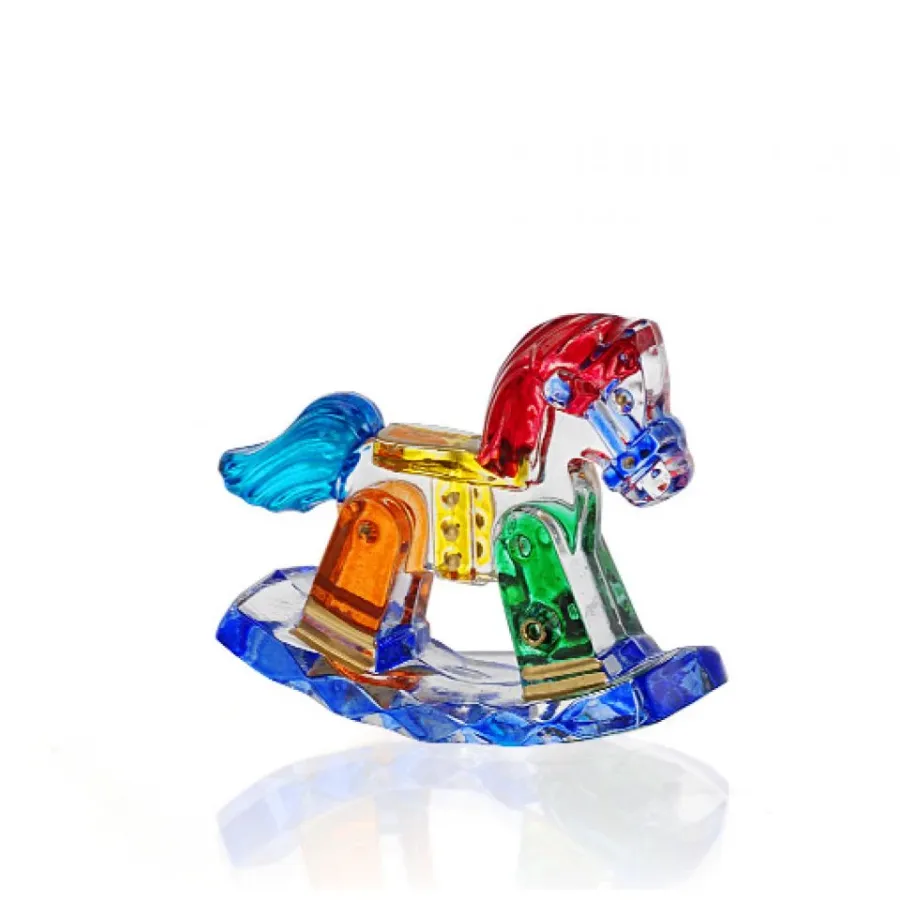 obrazek 1 Figurka małego konia na biegunach ze szkła murano